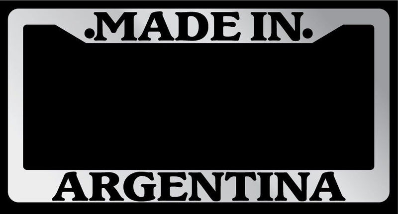 Chrome License Plate Frame Made In Argentina Auto Accessory 1057  Mod-GRAPH9856236-5775