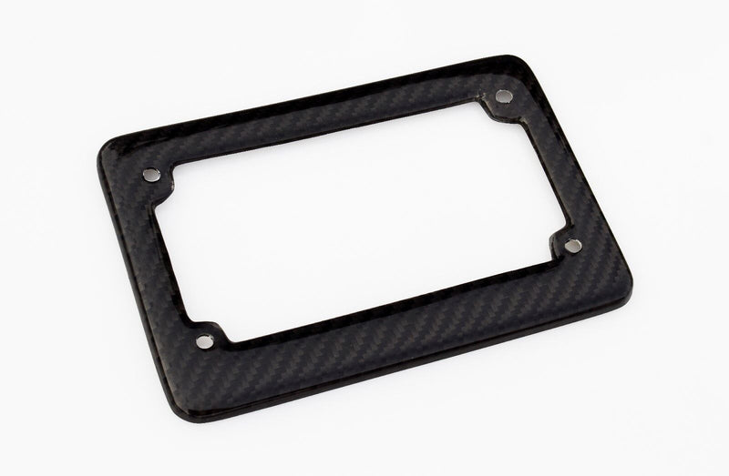 Real 2 Pcs 100% Carbon Fiber Motorcycle License Plate Frame Orignial 3K