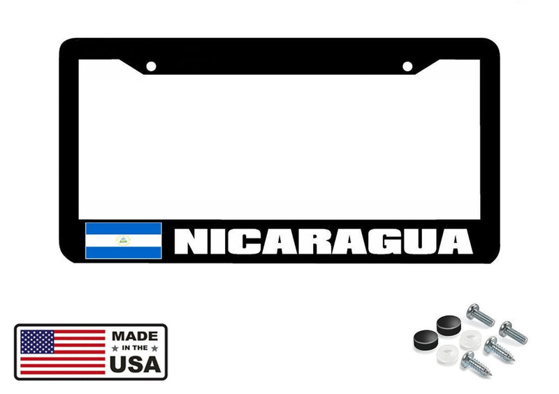NICARAGUA flag License Plate Frame Including Mounting Hardware Made In USA