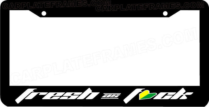 FRESH AS FCK new style WAKABA japanese jdm wakaba leaf License Plate Frame low