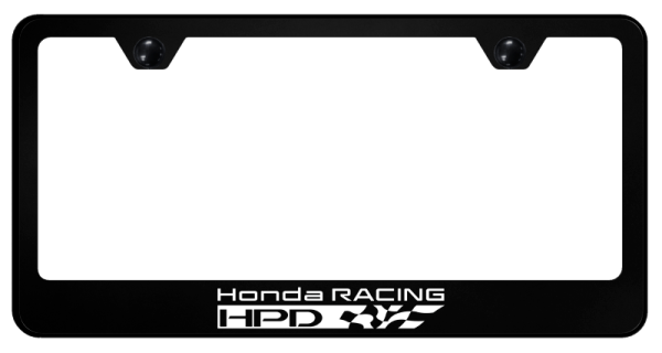 Honda Racing HPD Logo Black Polycarbonate License Plate Frame Official ...