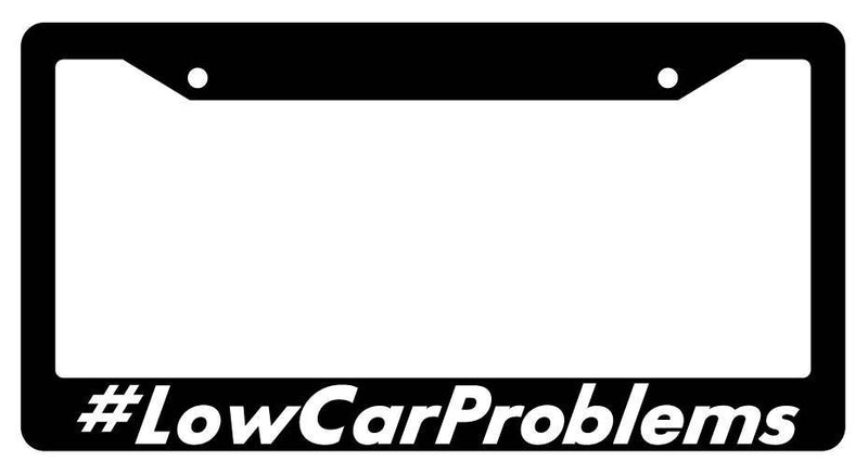 Black License Plate Frame 