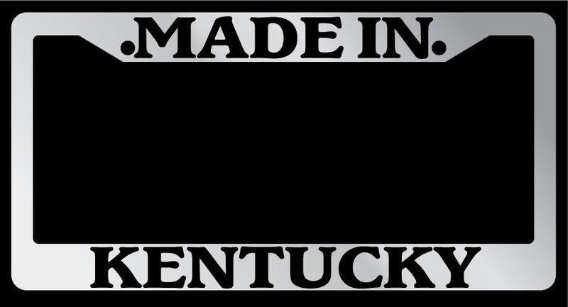 Chrome METAL License Plate Frame Made In Kentucky Auto Accessory  Mod-GRAPH9856236-10028