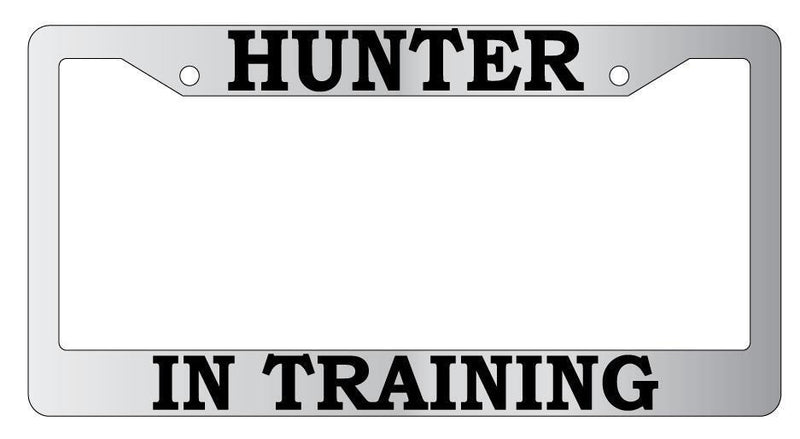Chrome License Plate Frame Hunter In Training Accessory Supernatural  Mod-GRAPH9856236-4285