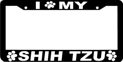 SHIH TZU DOG PAW PRINT License Plate Frame