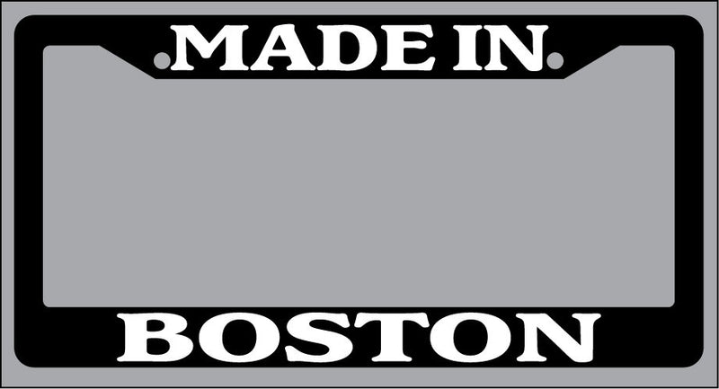 Black License Plate Frame Made in Boston Auto Accessory 1142  Mod-GRAPH9856236-968