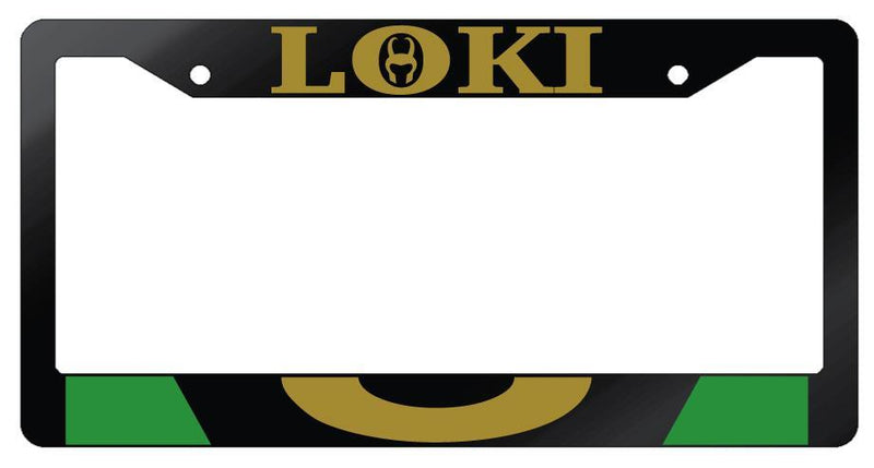 Loki Glossy Black Plastic License Plate Frame For Marvel  Mod-GRAPH9856236-7417