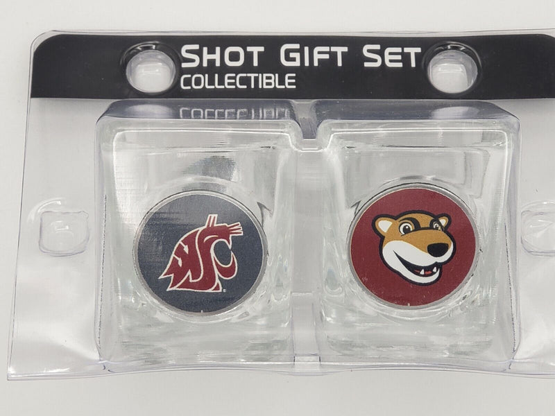 Great American Products NCAA Washington St Cougars 2 Piece Square 2oz.Shot Glass