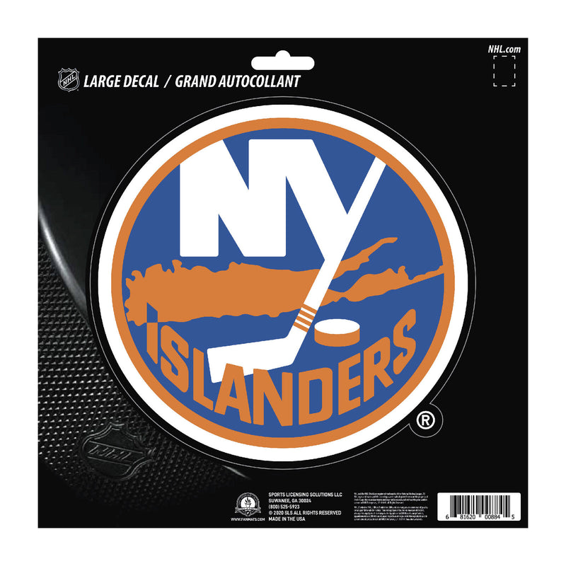 NHL New York Islanders Decal Large 8"X8" Auto RV Boat Cooler Luggage