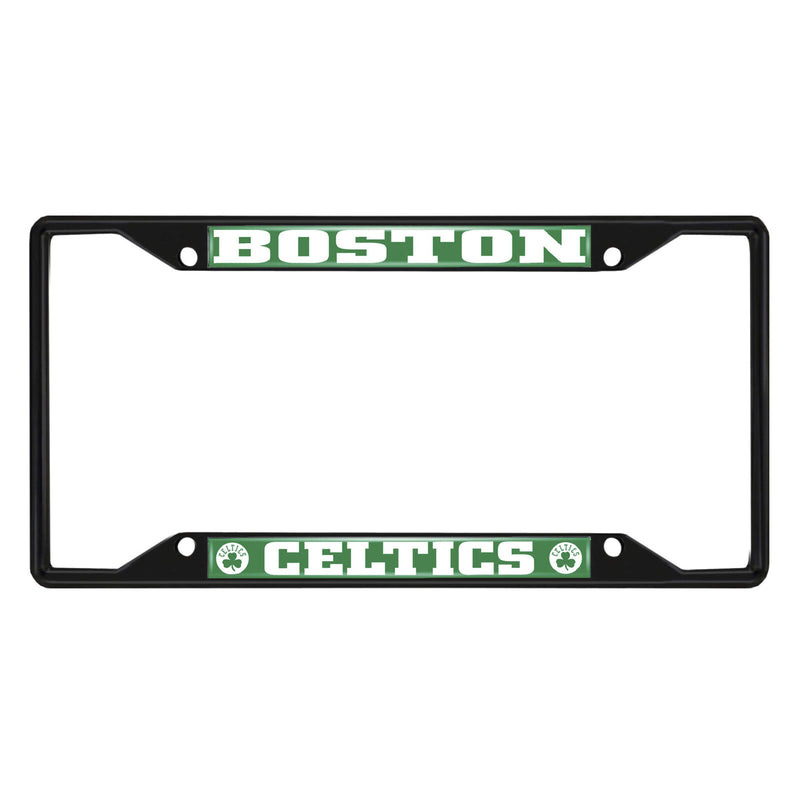 NBA Boston Celtics Black Metal License Plate Frame