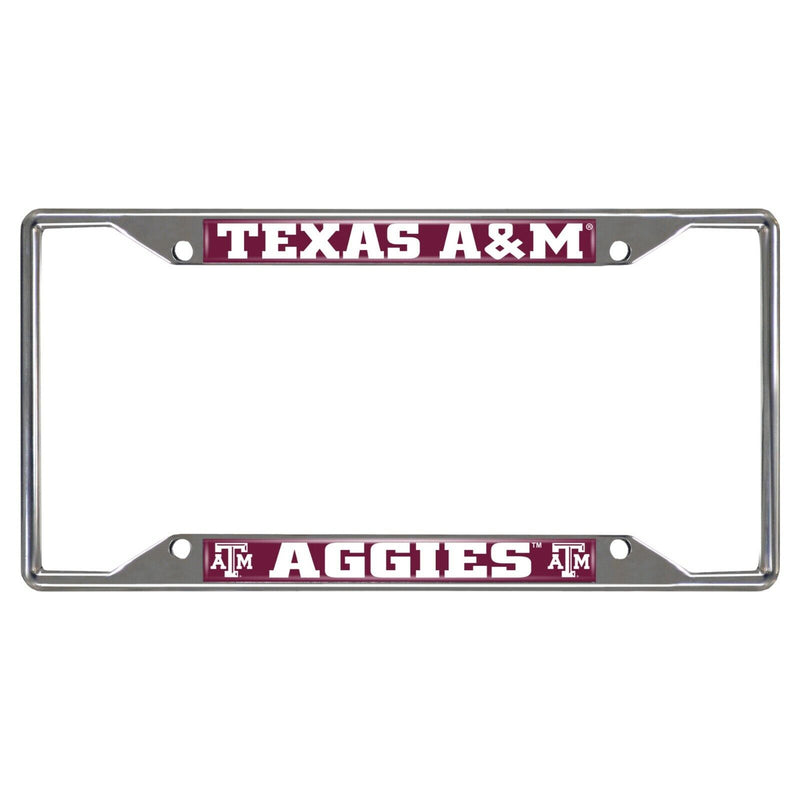 NCAA Texas A&M Aggies Chrome Metal License Plate Frame