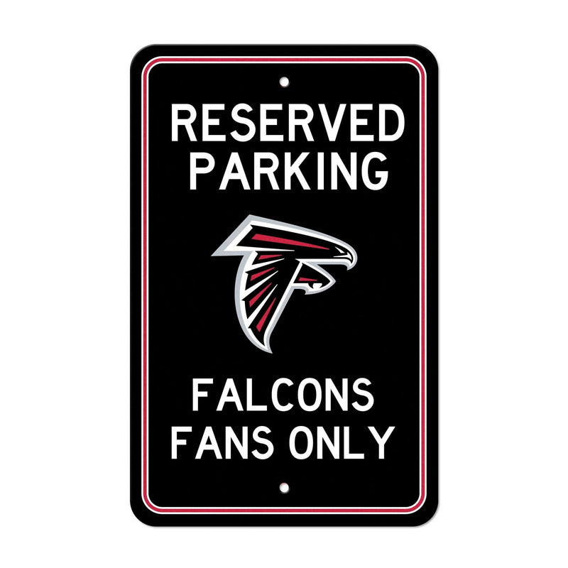 NFL Atlanta Falcons Reserved Parking Sign Large Decor 12"x 18"