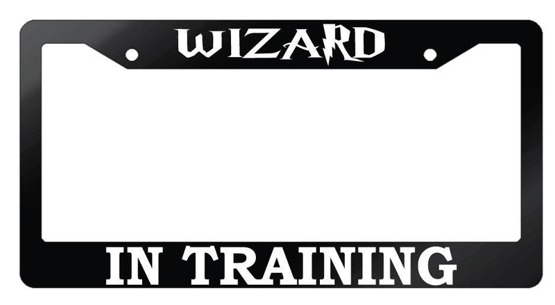 Glossy Black License Frame Wizard In Training Auto Accessory For Harry Potter  Mod-GRAPH9856236-7310