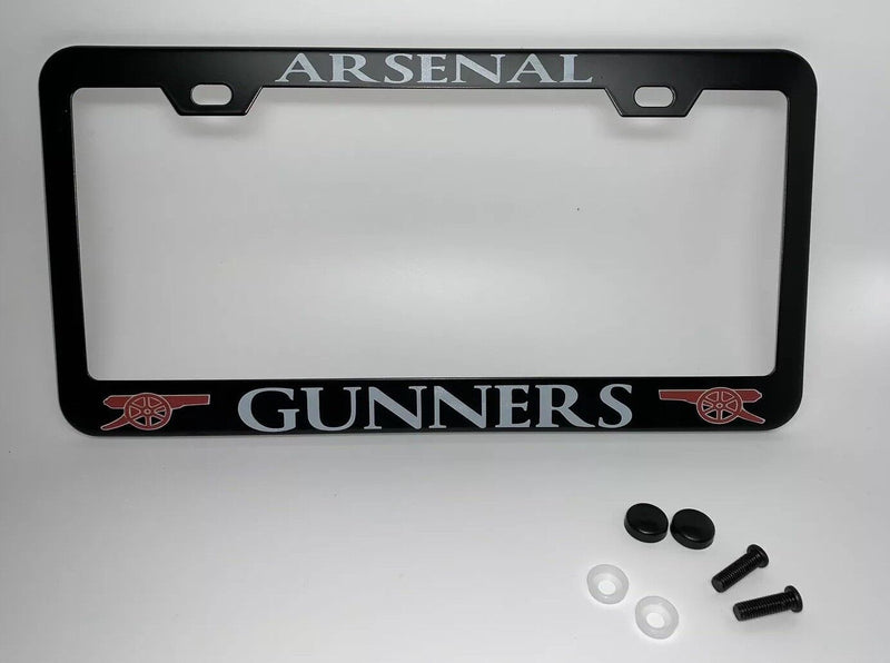 Black ARSENAL The Gunners License Plate Frame