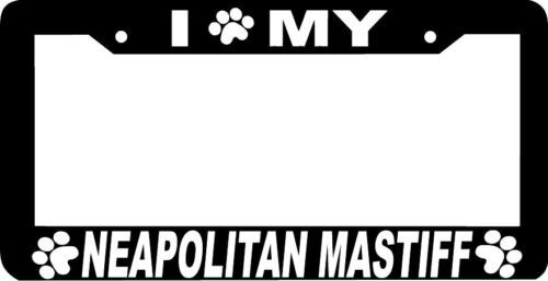 NEAPOLITAN MASTIFF DOG paw print License Plate Frame