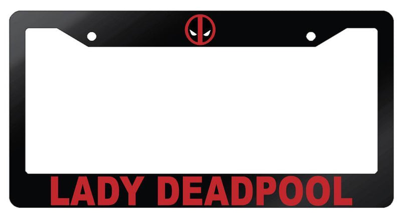 Glossy Black Ladypool (VERSION 1) Back License Frame Auto For Deadpool  Mod-GRAPH9856236-7334