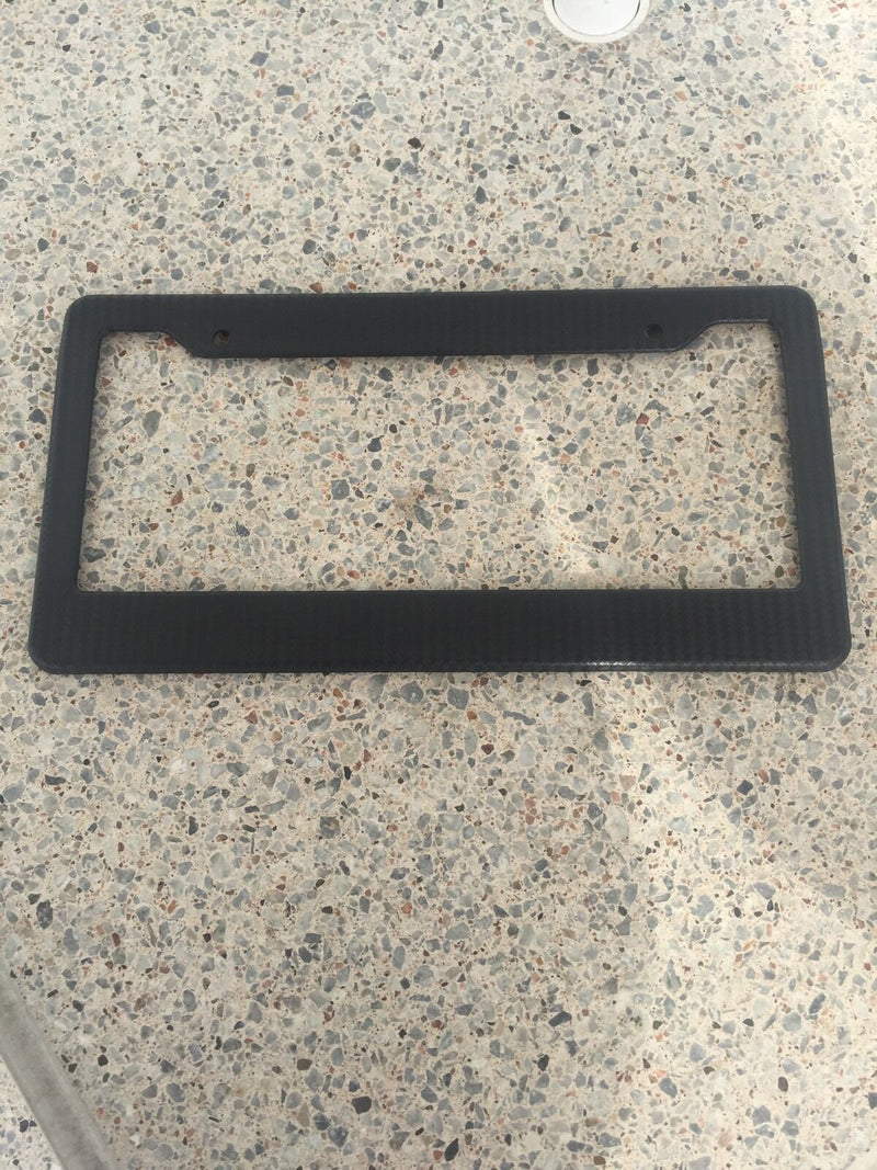 2 x JDM CARBON FIBER PAINTED LICENSE PLATE FRAME US/CANADA SIZE COVER FRONT/REAR