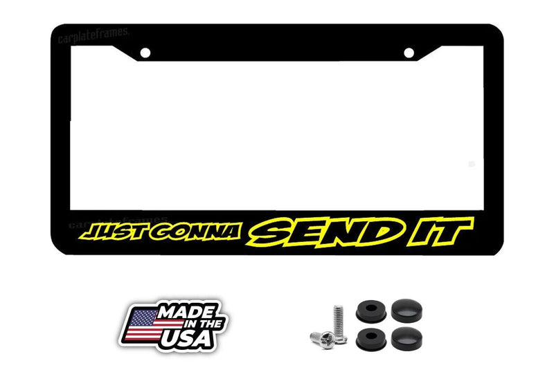 JUST GONNA SEND IT - 4x4 offroad mud offroad crawler jdm License Plate Frame