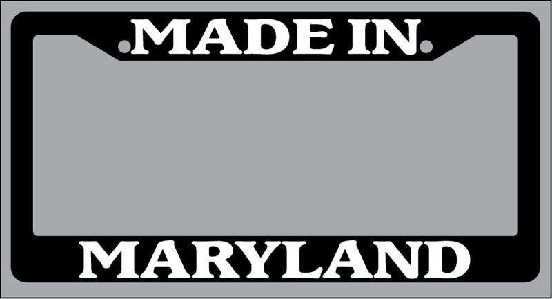 Black License Plate Frame Made in Maryland Auto Accessory 982  Mod-GRAPH9856236-2965