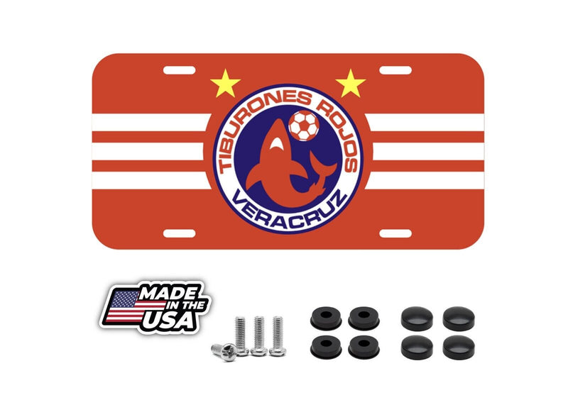 TIBURONES ROJA Mexican Soccer Futbol Mexico Vehicle License Plate Car MX Fútbol