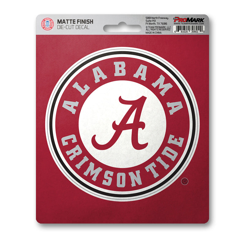 NCAA Alabama Crimson Tide Decal Matte 5"X6.25" Auto Boat Luggage