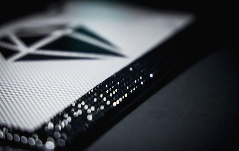 Bling Rhinestones License Plate Metal Frame Sparkling Black Crystal Diamond