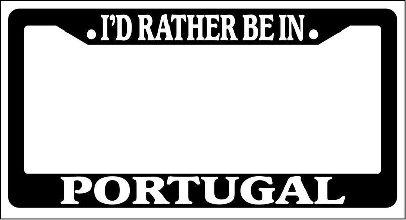 Black License Plate Frame I&