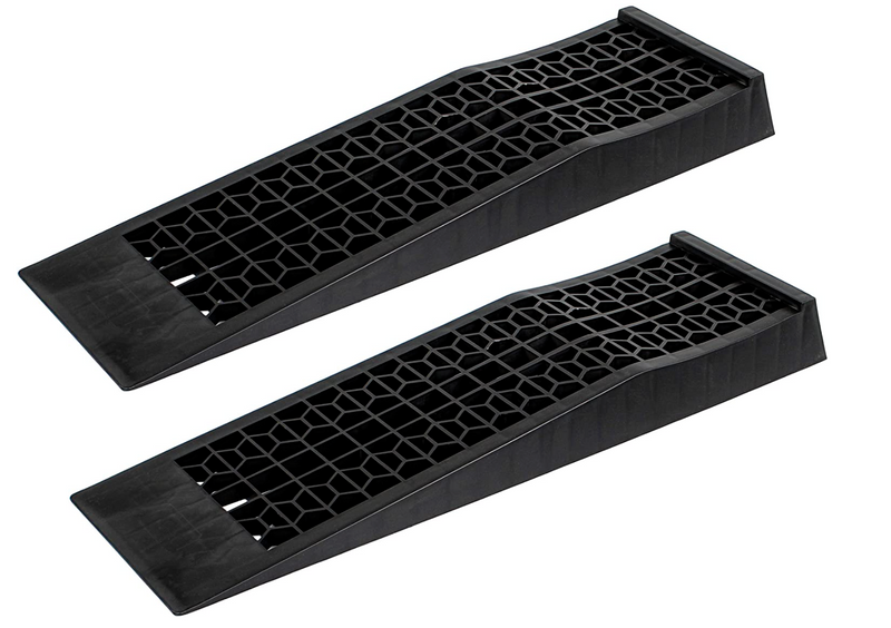 Car Ramps 2 PC 3 Ton Black Low Rise Jack Assist Race Cars Truck Tire Ramp Pair