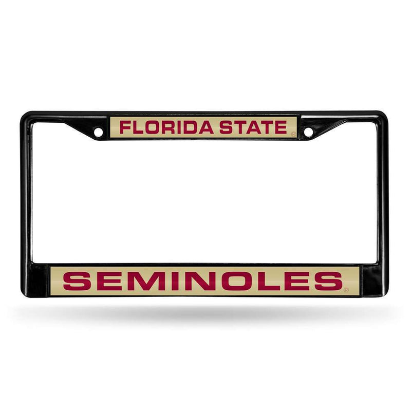 NCAA Florida State Seminoles Inlaid Acrylic Black License Plate Frame