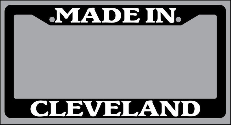 Black License Plate Frame Made in Cleveland Auto Accessory 1191  Mod-GRAPH9856236-975