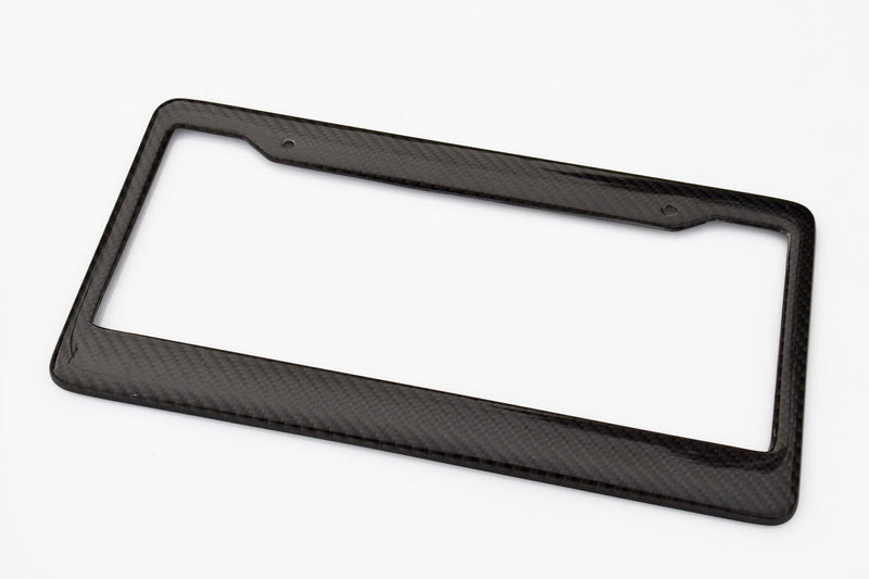 Real 100% Carbon Fiber License Plate Frame Cover Orignal 3K With Free Caps
