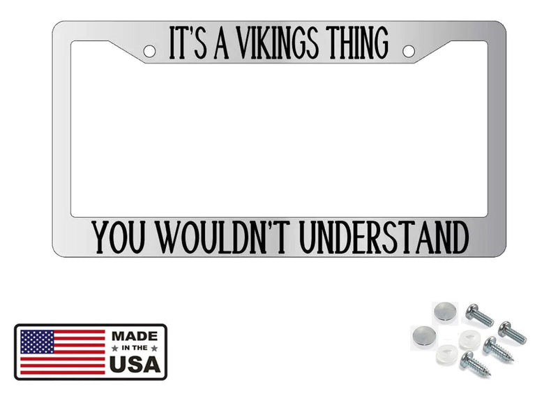 Chrome METAL License Plate Frame IT&