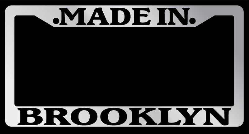 Chrome License Plate Frame Made in Brooklyn Auto Accessory 1146  Mod-GRAPH9856236-1313