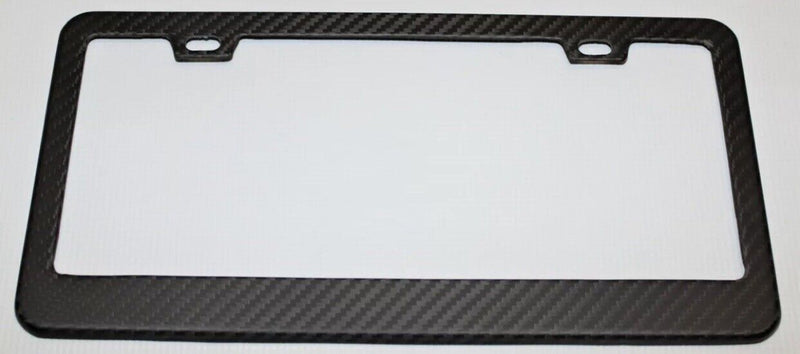 Car License Plate Frame - 100% Carbon Fiber - Matte