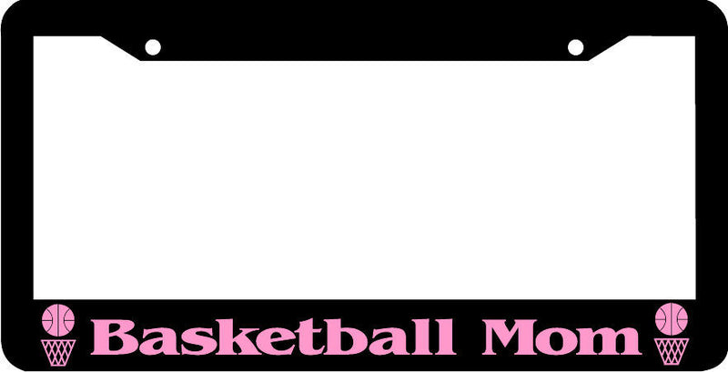 BASKETBALL MOM pink License Plate Frame
