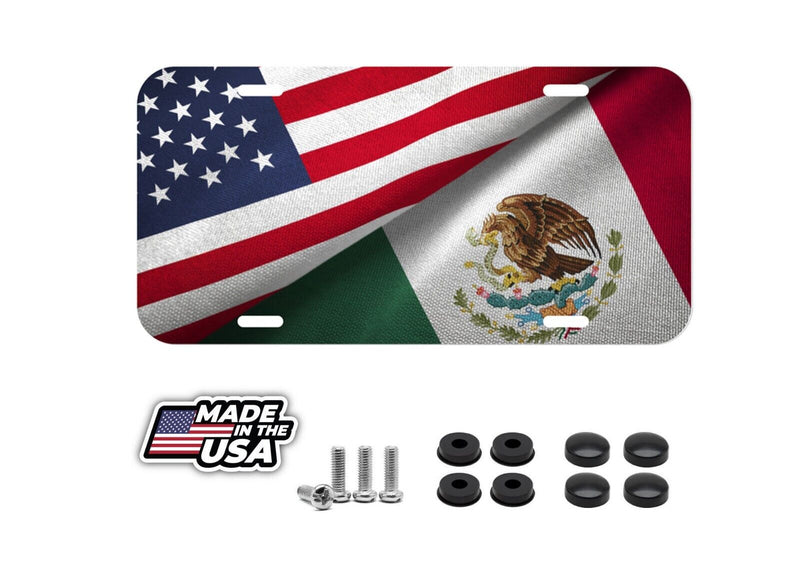 USA MEXICO United American Mexican Chicano Chicana Vehicle License Plate US NEW