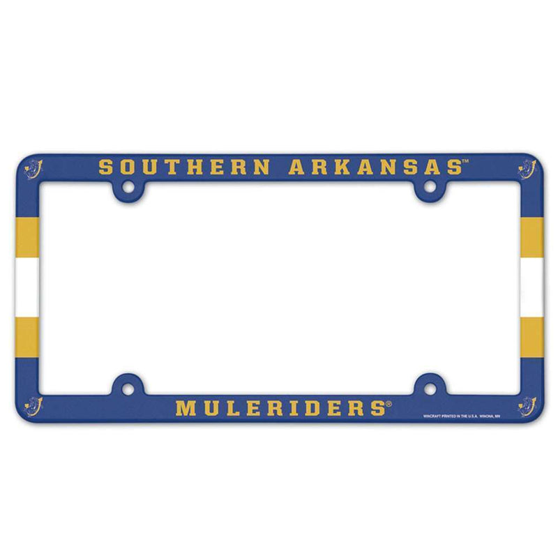 NCAA Southern Arkansas Muleriders Plastic License Plate Frame