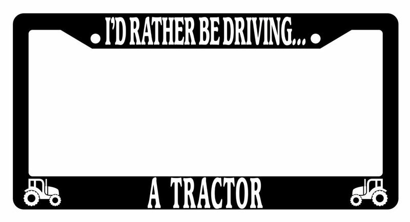 Black License Plate Frame I&