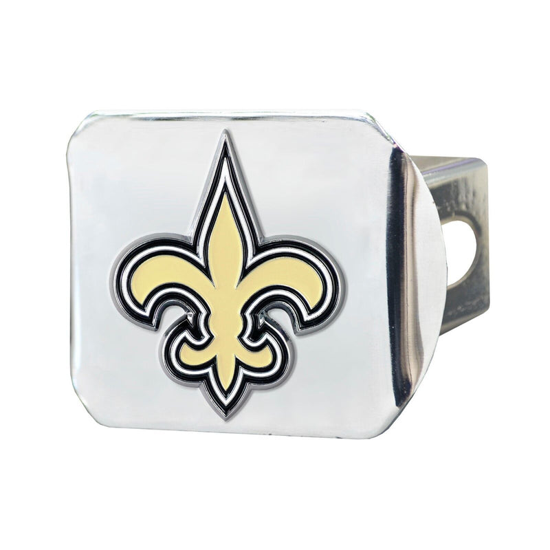 NFL New Orleans Saints 3D Color on Chrome Metal Hitch Cover