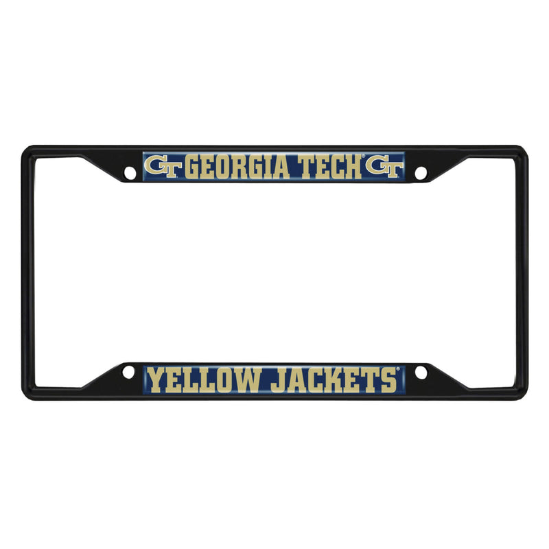 NCAA Georgia Tech Yellow Jackets Black Metal License Plate Frame