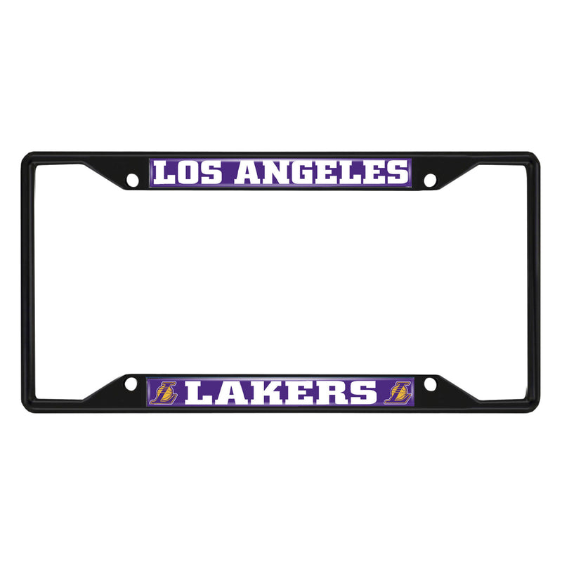 NBA Los Angeles Lakers Black Metal License Plate Frame