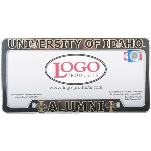 NCAA Idaho Vandals Alumni Chrome Plastic License Plate Frame