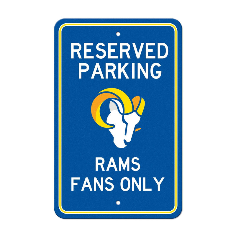 NFL Los Angeles Rams Reserved Parking Sign Large Decor 12"x 18"