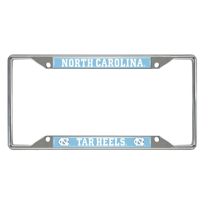 NCAA North Carolina Tar Heels Chrome Metal License Plate Frame