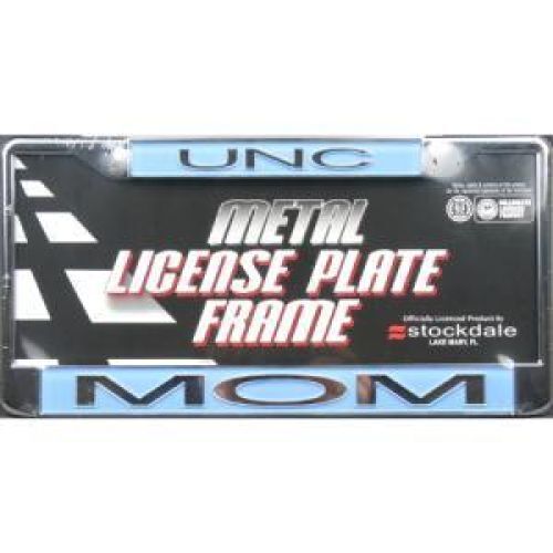 NCAA North Carolina Tar Heels Metal "mom" Inlaid Acrylic License Plate Frame