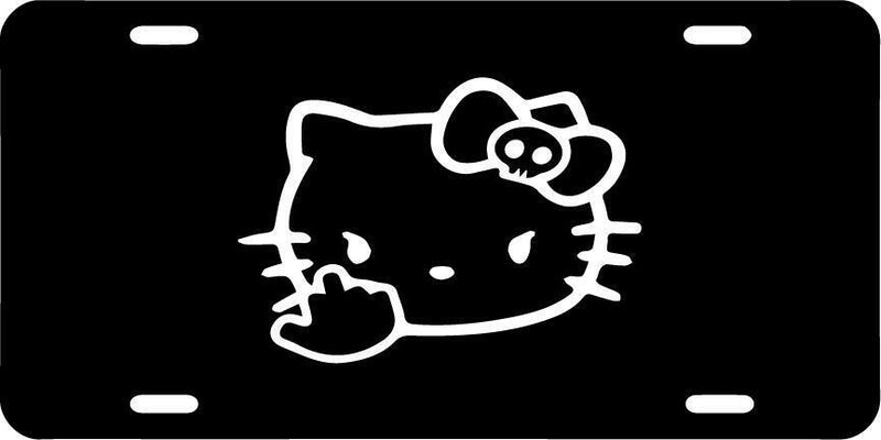 F U Kitty Vanity License Plate Hello Kitty  Mod-GRAPH9856236-7762