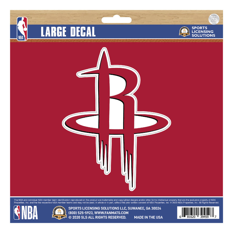 NBA Houston Rockets Decal Large 8"X8" Auto RV Boat Cooler Luggage