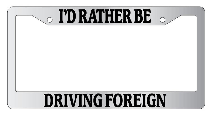 Chrome License Plate Frame I&