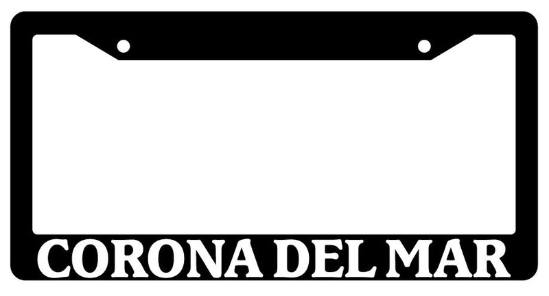 Black License Plate Frame Corona Del Mar City State Auto Accessory 1199  Mod-GRAPH9856236-349