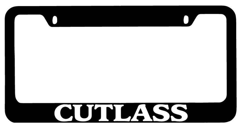 Black METAL License Plate Frame Cutlass Auto Accessory 1968  Mod-GRAPH9856236-8073
